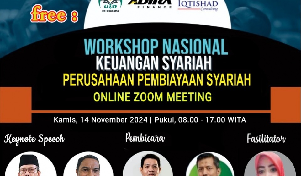 WORKSHOP NASIONAL KEUANGAN SYARIAH : Produk & Manajemen Multifinance Syariah