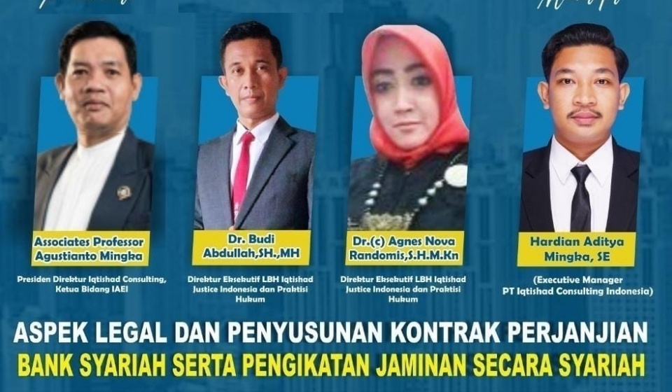 *PELATIHAN & WORKSHOP NASIONAL NOTARIS PERBANKAN SYARIAH*