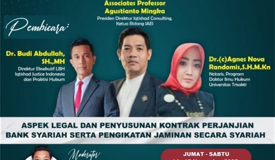 PELATIHAN & WORKSHOP NASIONAL NOTARIS PERBANKAN SYARIAH