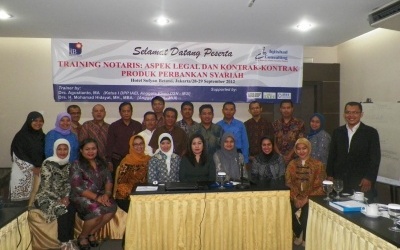 Iqtishad Consulting menggelar Training Notaris Perbankan Syariah 28-29 Sep 2012 di Jakarta