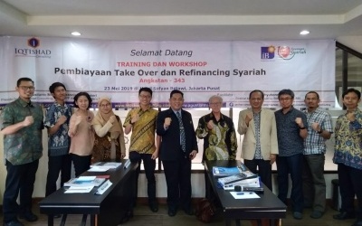Training dan Workshop Eksekutif Pembiayaan Take Over dan Rafinancing Syariah Angkatan ke – 343 (23 Mei 2019 di Hotel Sofyan Betawi, Jakarta Pusat).