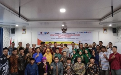 Training dan Workshop Nasional Konversi Koperasi Konvensional Menjadi Koperasi Syariah Angkatan ke 915 (15-16 April 2022, di Hotel Inayah PKPRI Serang, Banten)