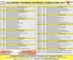 KALENDER TRAINING IQTISHAD CONSULTING 2017