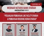 IKUTILAH PELATIHAN NOTARIS BANK SYARAH LEVEL 4