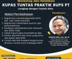 KUPAS RUPS PT SECARA TUNTAS, SEGERA MENDAFTAR 
