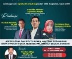 PELATIHAN & WORKSHOP NASIONAL NOTARIS PERBANKAN SYARIAH  