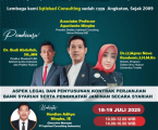 PELATIHAN & WORKSHOP NASIONAL NOTARIS PERBANKAN SYARIAH: LEVEL 1 (Sebagai Syarat menjadi Rekanan Bank Syariah)