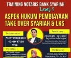 TRAINING & WORKHSHOP NOTARIS BANK SYARIAH LEVEL 5: