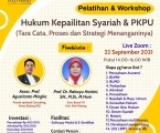 TRAINING & WORKSHOP: Hukum Kepailitan Syariah & PKPU (Tata Cara, Proses dan Strategi Menanganinya)