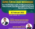 Training & Workshop Kupas Tuntas Akad Murabahah dari sisi Fikih Muamalah, sisi Maqashid Syariah, Hukum Positif, Teori Ekonomi Makro (5 variabel) dan UU Jabatan Notaris
