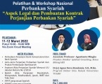 TRAINING & WORKSHOP NOTARIS BANK SYARIAH LEVEL 1: Aspek Legal dan Pembuatan Kontrak Perjanjian Produk Perbankan Syariah.