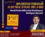 Webinar Implementasi Pembiayaan Al-Bay’ma’al Istikjar, IMBT, dan MMq Untuk Usaha Mikro dan Pembiayaan Multiguna Syariah