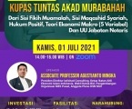 Webinar Kupas Tuntas Murabahah dari sisi Fikih Muamalah, sisi Maqashid Syariah, Hukum Positif, Teori Ekonomi Makro (5 variabel) dan UU Jabatan Notaris