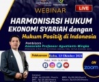 Webinar Nasional Iqtishad Consulting Harmonisasi Fikih Perbankan Syariah dengan Hukum Positif di Indonesia