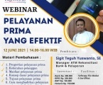 WEBINAR PELAYANAN PRIMA YANG EFEKTIF 
